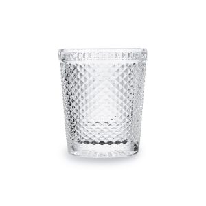 Vaso Onix Tallado Bajo Transparente P3 Un