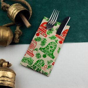 Servilleta de Navidad Canguro Campanas P30 Un