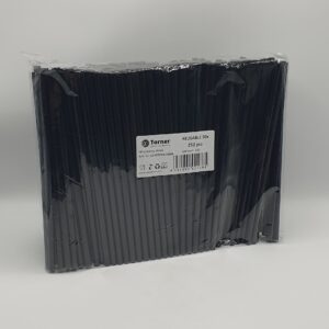 Pajita/Cañita devPlástico Reutilizable Negra GRUESA P250