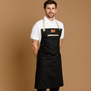 Delantal CANELA NEGRO Unisex
