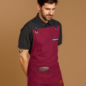 Delantal CARDAMOMO BURDEOS Unisex