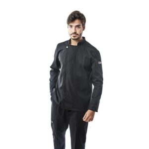 Chaqueta de Cocinero MOUSSE1 Negra Talla M