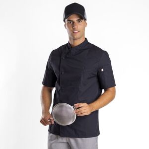 Chaqueta de Cocinero LYON FRESH Negra Talla XL