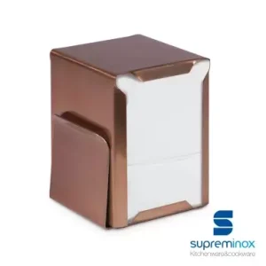 Servilletero Miniservis Cobre C/Portacartas