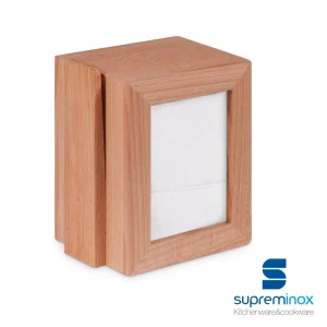 Servilletero Miniservis Madera Haya C/Portacartas