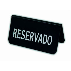 Reservado de Mesa Negro Engomado