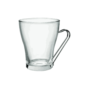Taza de Cristal Asa Inox OSLO P3 Un