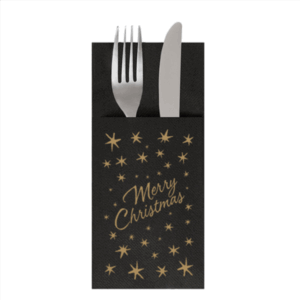 Servilleta de Navidad Canguro Negra P50