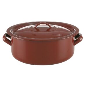 Cacerola Esmaltada Marrón 24 Cm