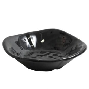 Bowl Melamina Negro Cuadrado 13x13 Cm