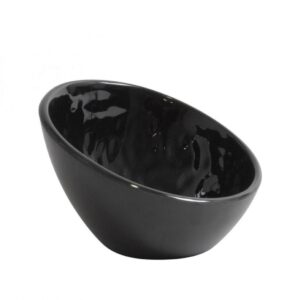 Bowl Melamina Inclinado Negro 13 Cm Grande